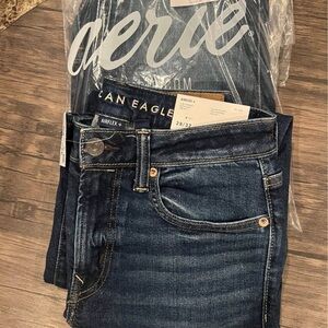 American Eagle Outfitters Dark Blue Slim Straight Jeans